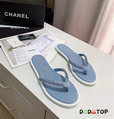 chanel denim flip flops|chanel sandals official website.